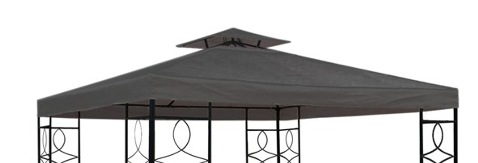 COSTWAY Pavillon Ersatzdach 3x3m - Wasserdicht & Mit Belüftung