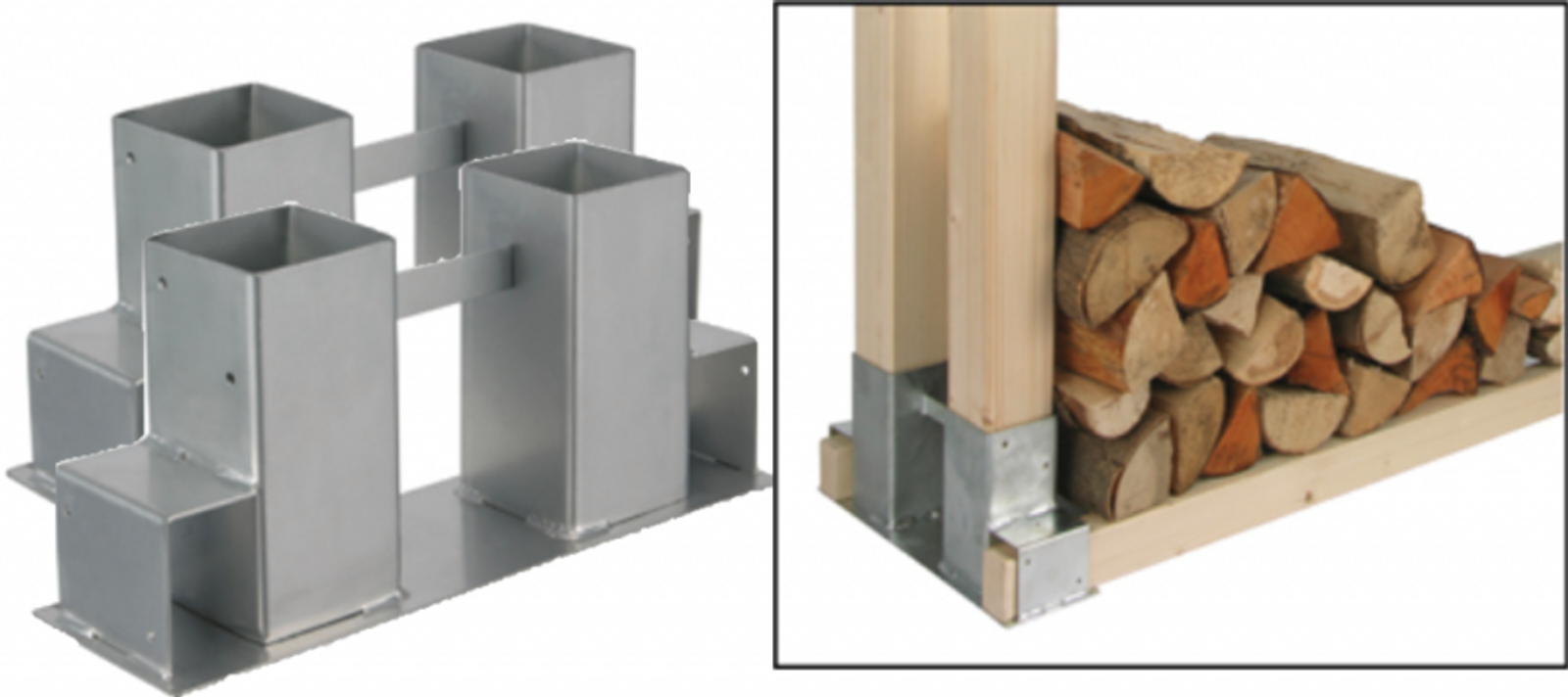 Gartenwelt Kaminholzständer Verzinkt - Holzstapelhilfe Für Brennholz