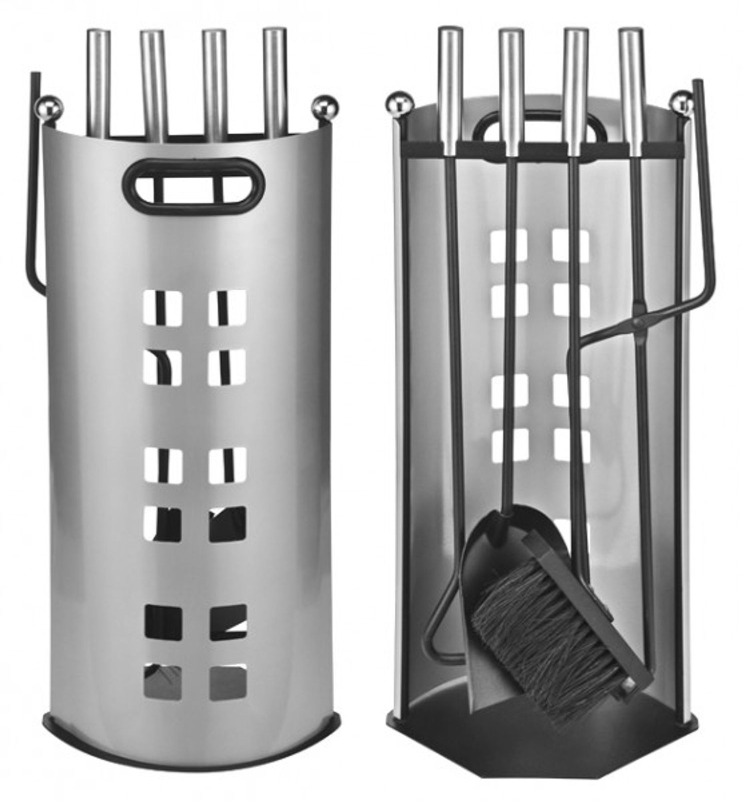 5tlg. Kaminbesteck Kamingarnitur Kaminzubehör Kamin Ofen Set Metall